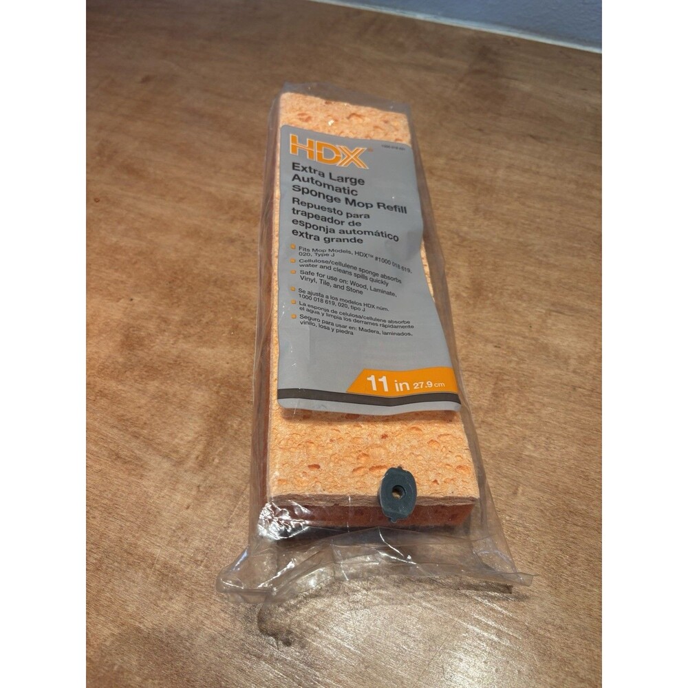 HDX Extra Large Automatic Sponge Mop Refill Type J 11 Inch 1000 018 621